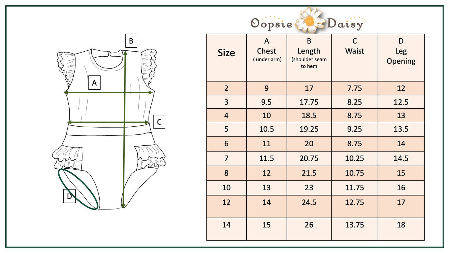 Kids Tropical Leaf Open Back One Piece Ruffle Swimsuit