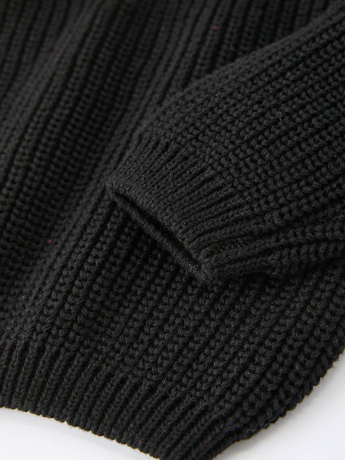 Valentine’s Day Boys Black Knitted Pullover Sweater with White "Lover Boy"  Embroidery