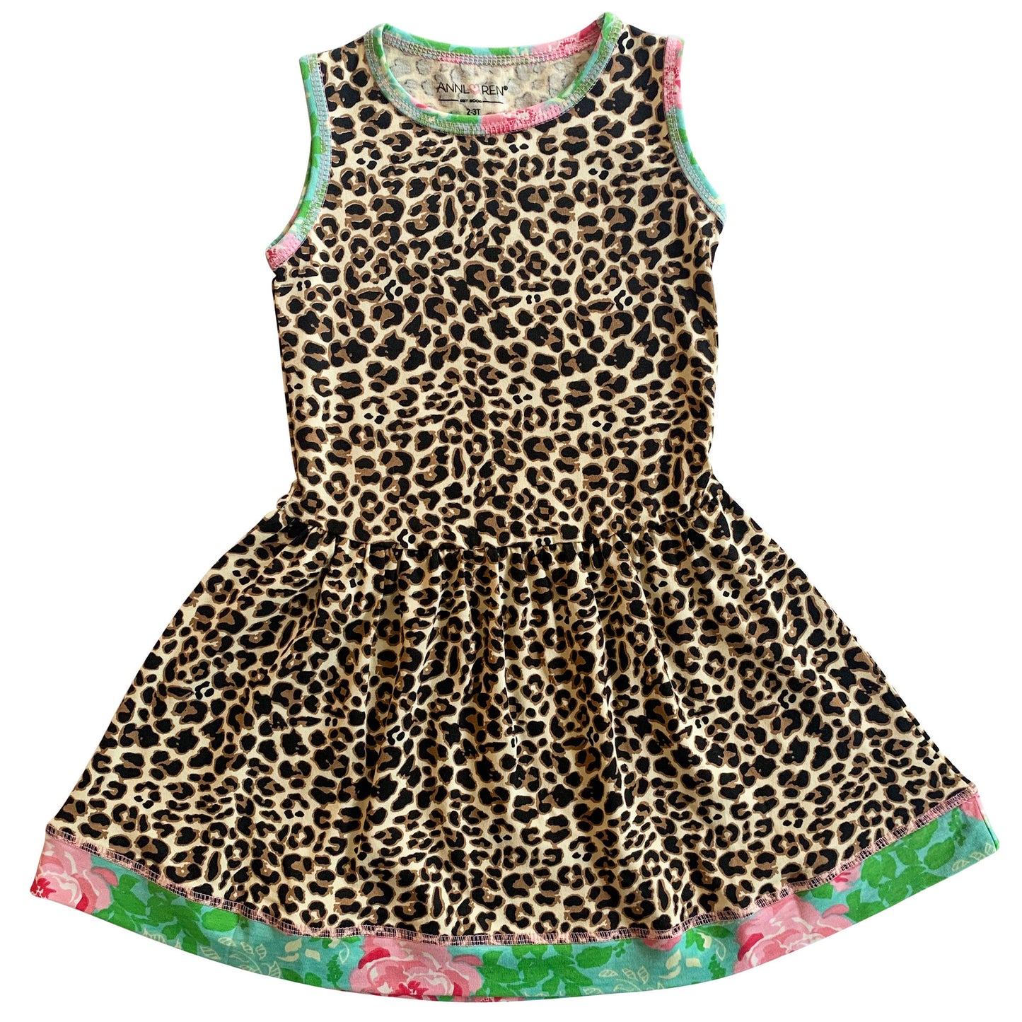 Leopard Floral Swing Dress