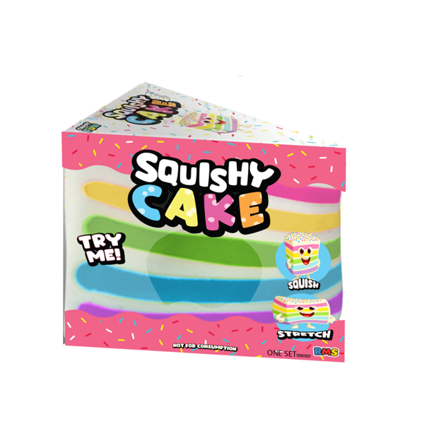 (ETA 11/16/26) RMS® SmushMart™ Giant Rainbow Cake Slice Squishy 1pc