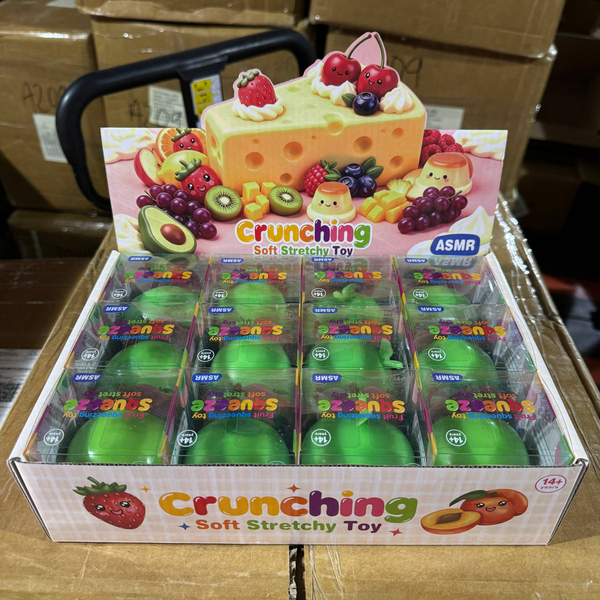Crackling Crunchy Green Apple Squishy 12/pk | BR252