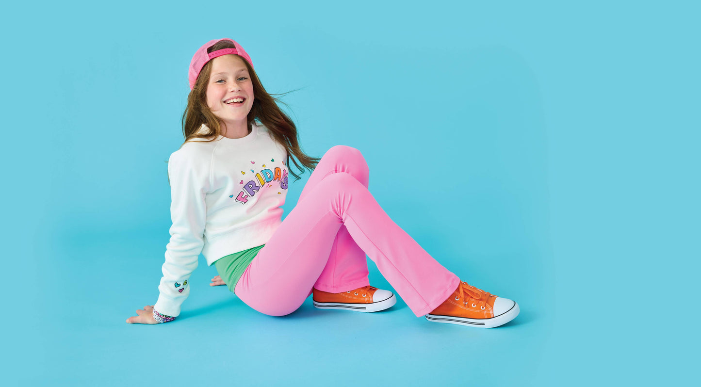 ROSE FLARE LEGGINGS (MEDIUM (10-12))