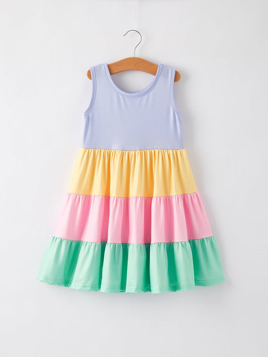 Colorful Colorblock Dress