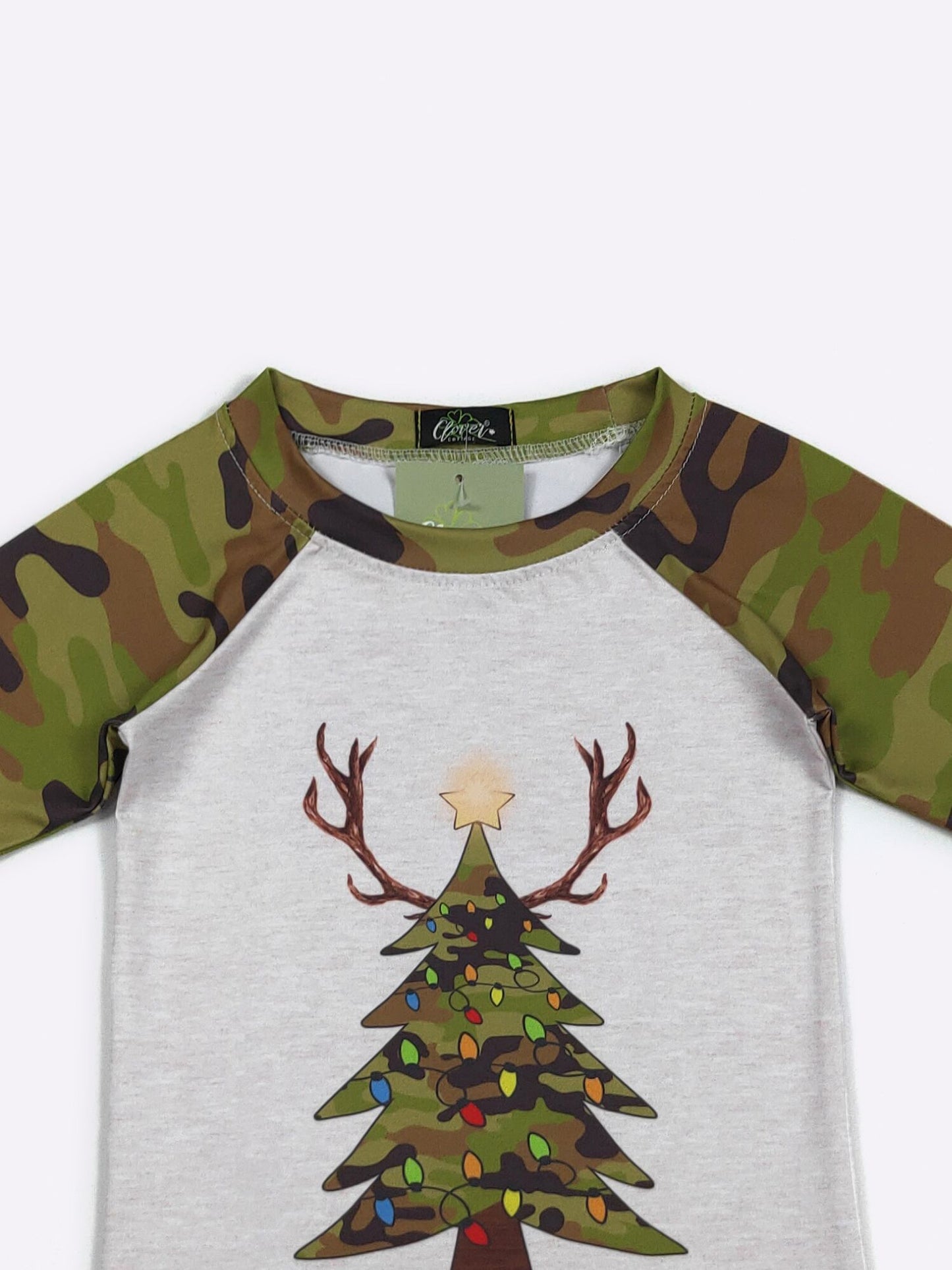 Antler Christmas Tree Raglan