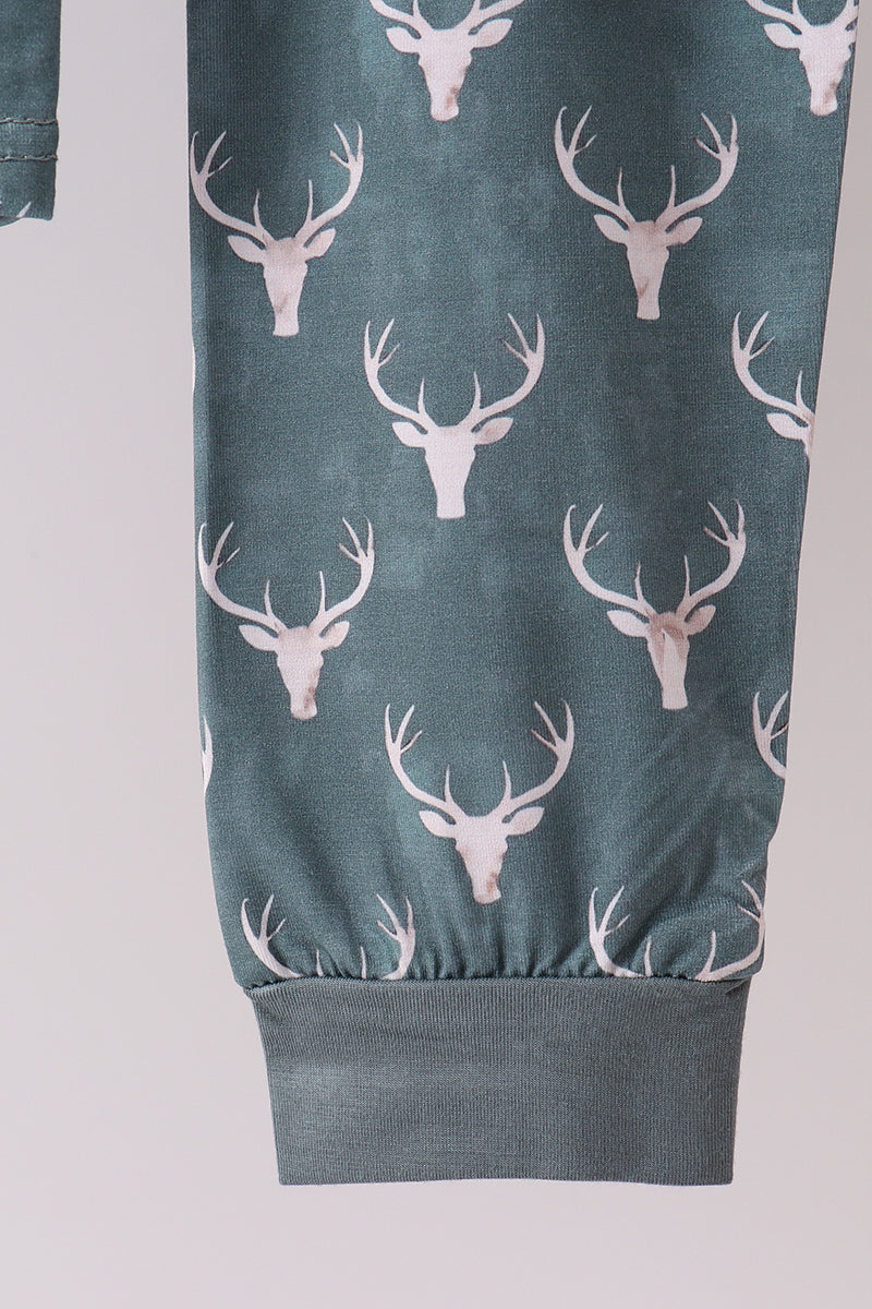 Abby & Evie Premium
Premium forest reindeer print bamboo pants set