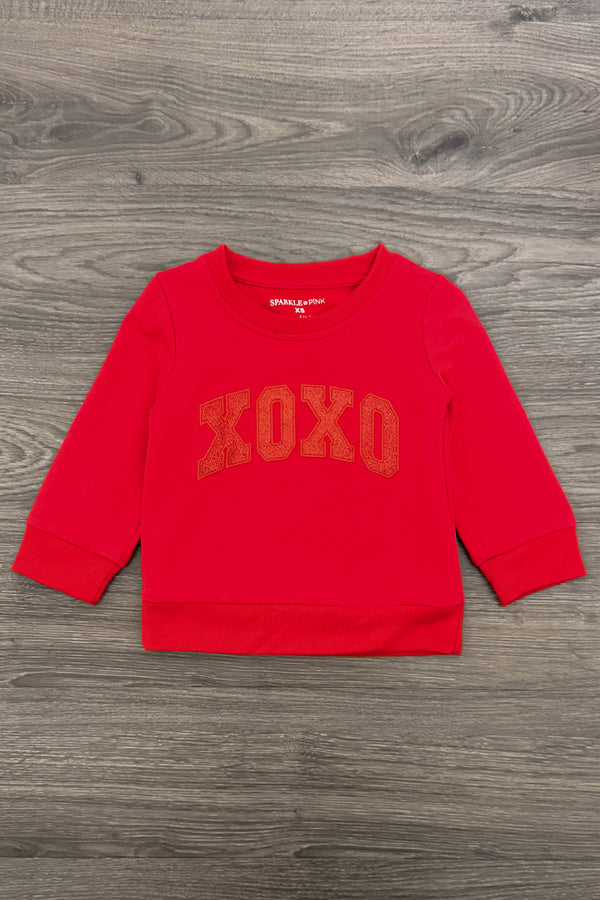 "XOXO" Heart Denim Pant Set