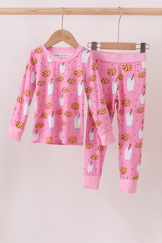Abby & Evie
Pink milk cookie bamboo pajamas set