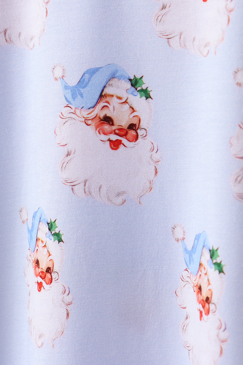 Abby & Evie
Blue santa bamboo pajama set