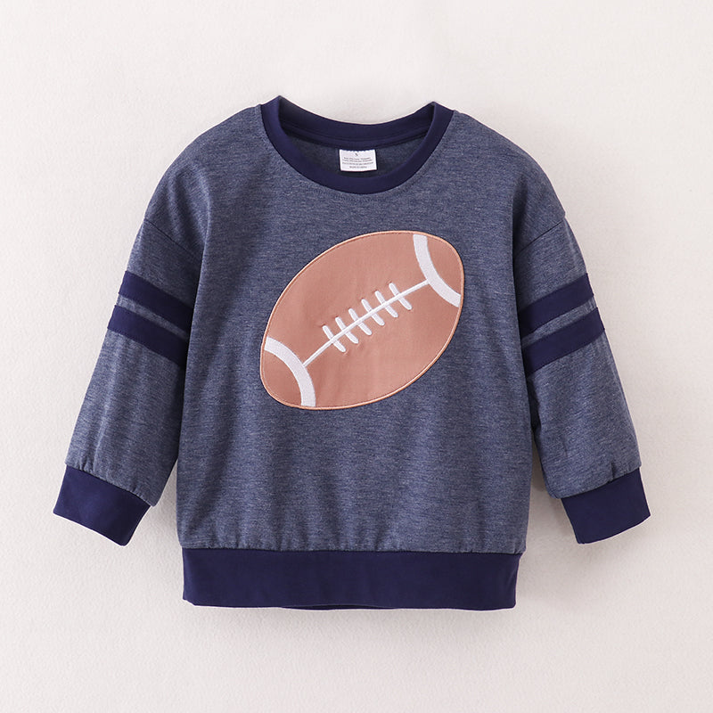 Boys Football Applique Top