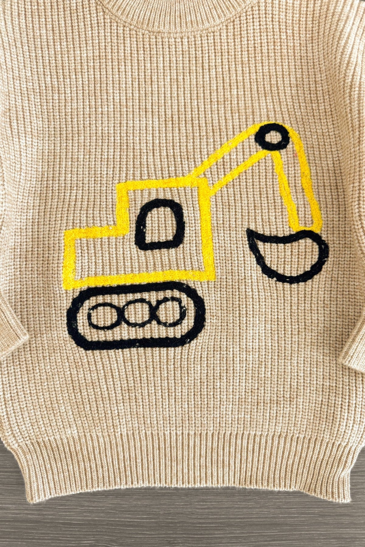 Tan Tractor Sweater