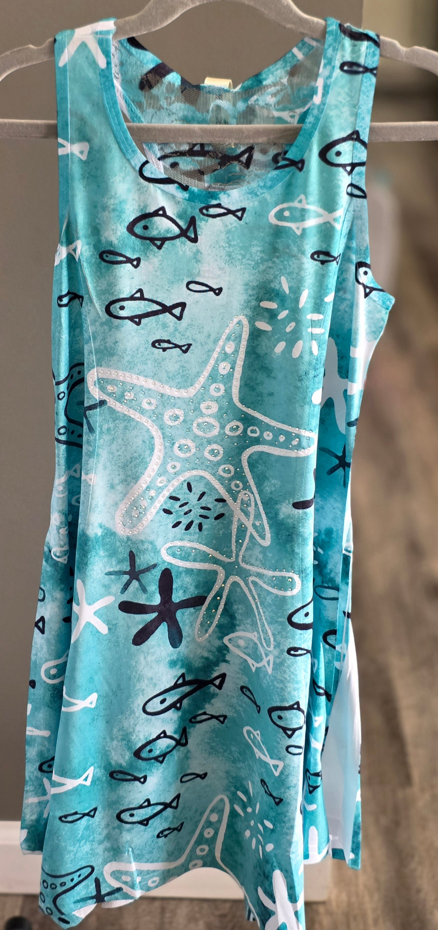 Sea Shells and Star Fish Print Dress