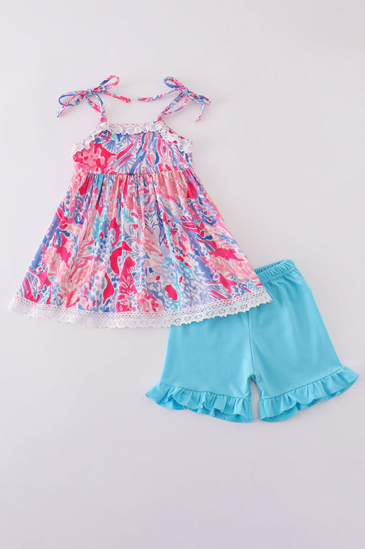 Abby & Evie
Tropical Sunset Waves set