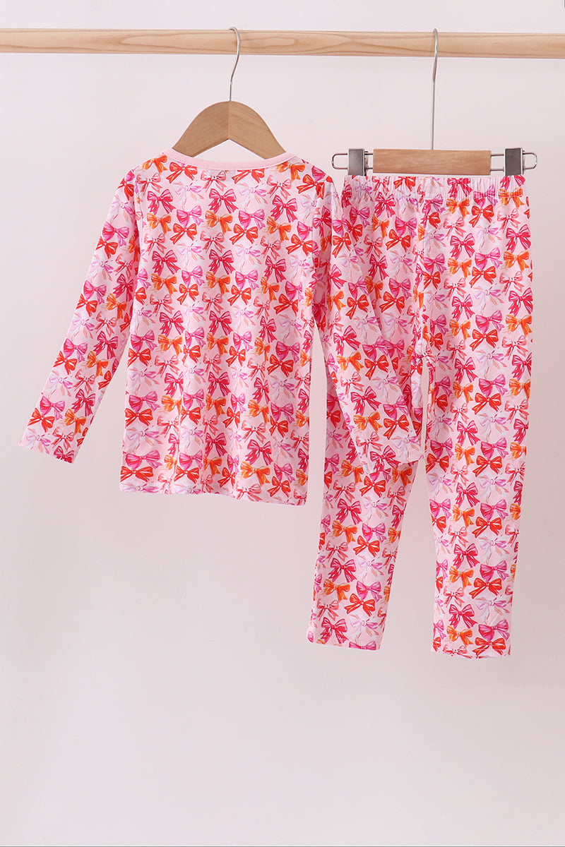 Abby & Evie Premium
Premium berry blossom bows bamboo pants set
