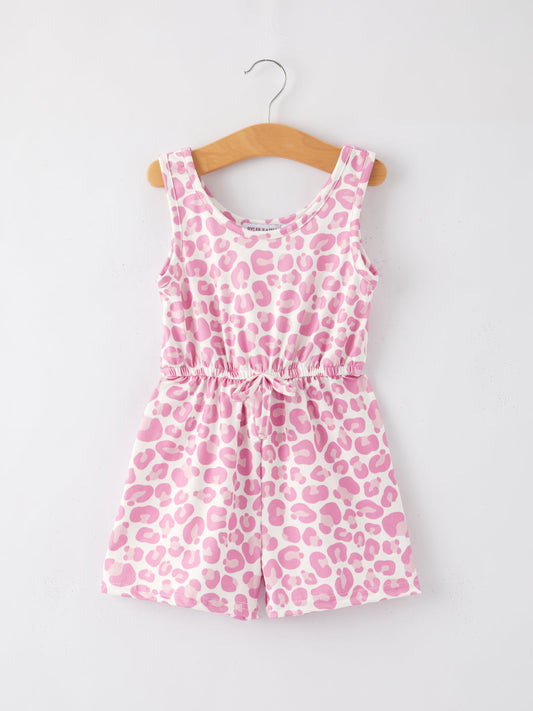 Leopard Milk Silk Romper