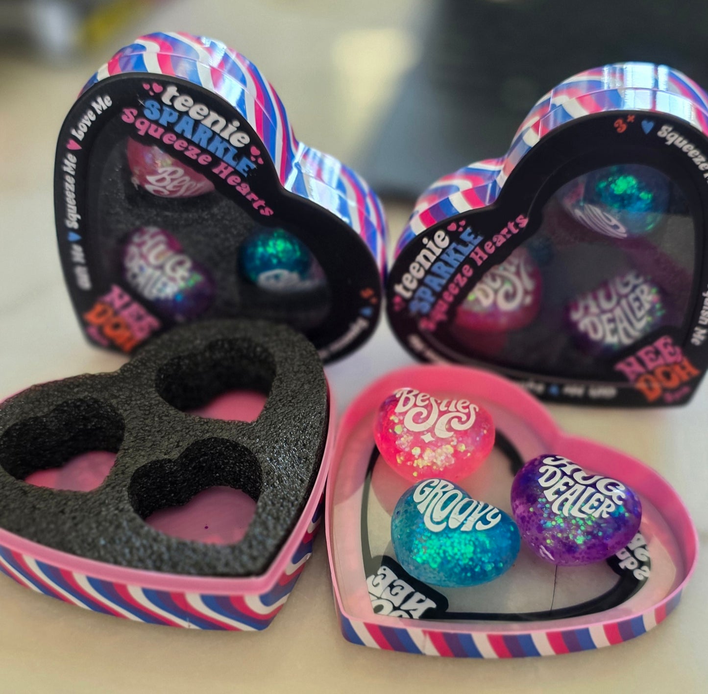 Tennie Heart 3 Piece Squishy Pack