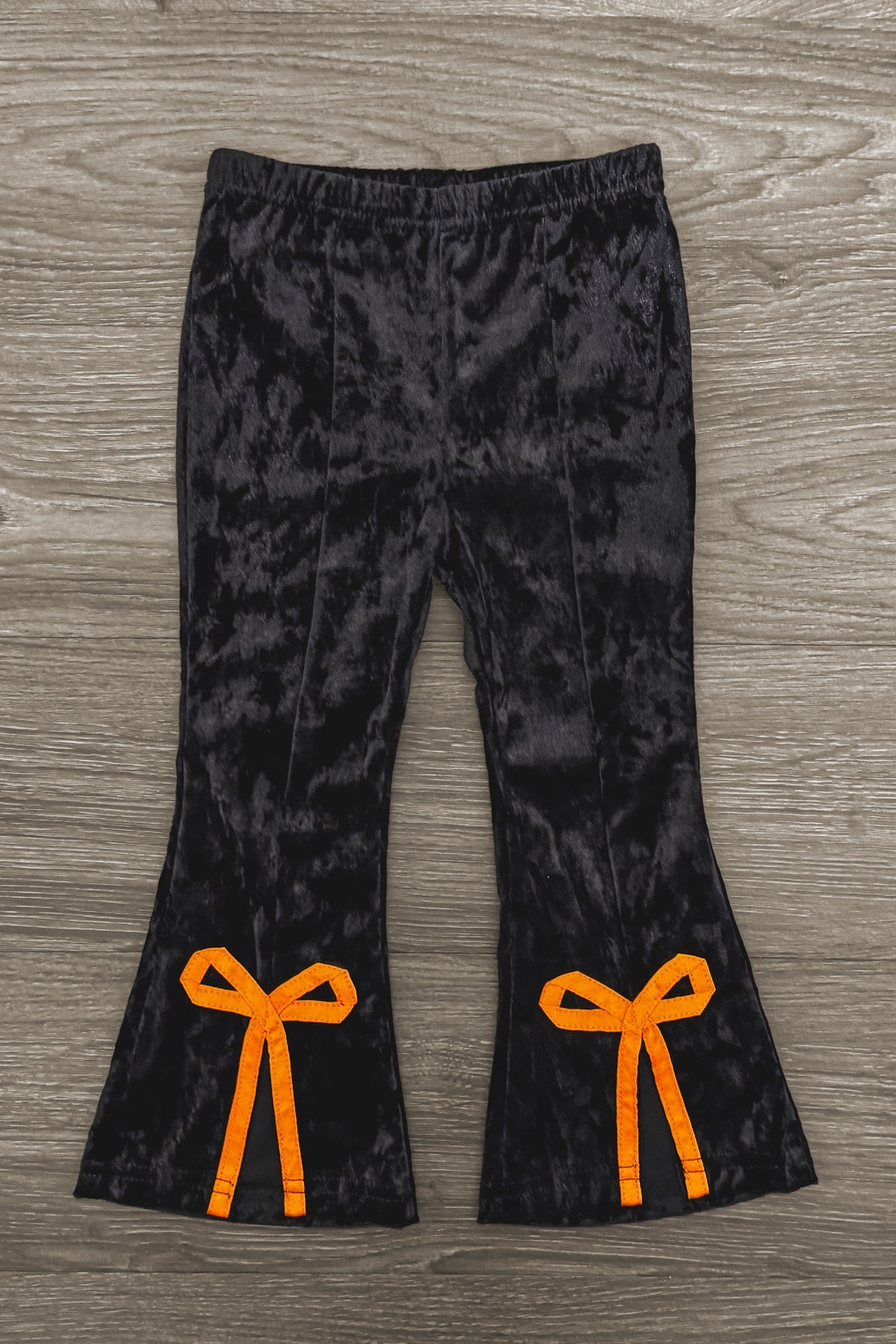 Pumpkin Bows Velvet Flare Set