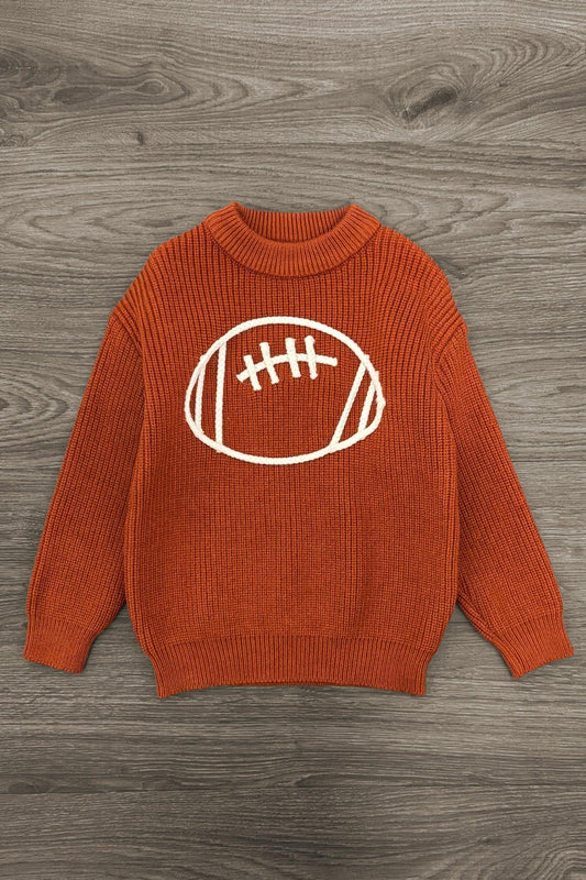 Football Knit Sweater