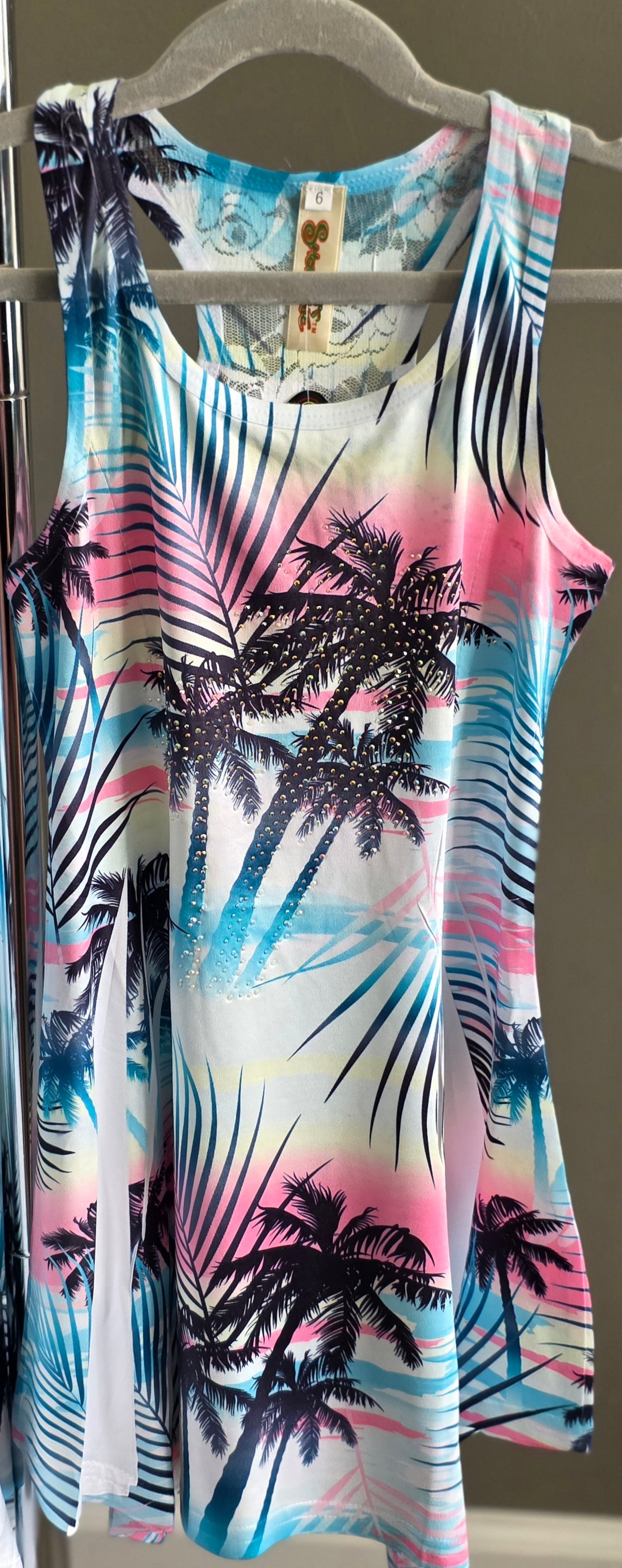Pink Palm Dress
