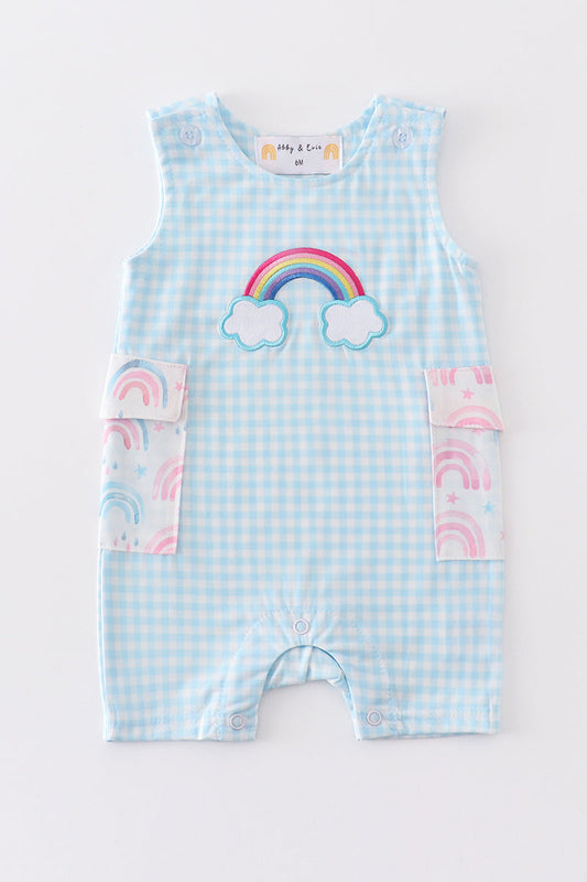 Abby & Evie Premium
Premium blue rainbow romper