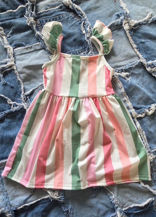 Summer Girls Stripes Dress