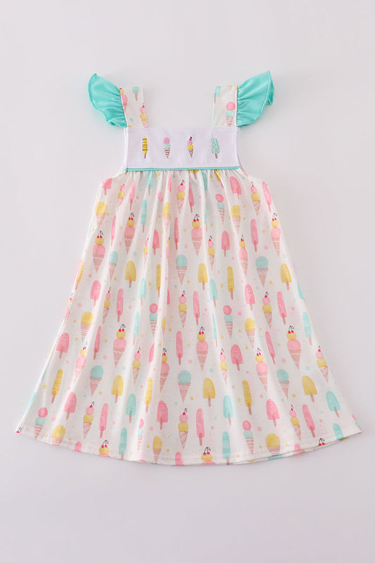 Abby & Evie
Mint ice cream embroidery dress
