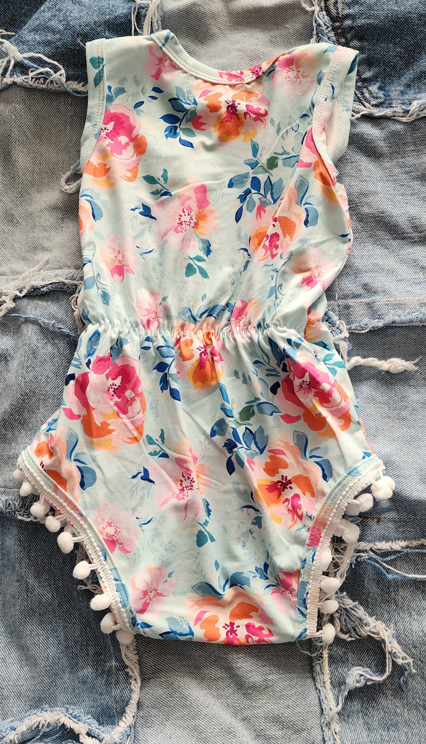 Love You Tulip Much Pom Pom Romper