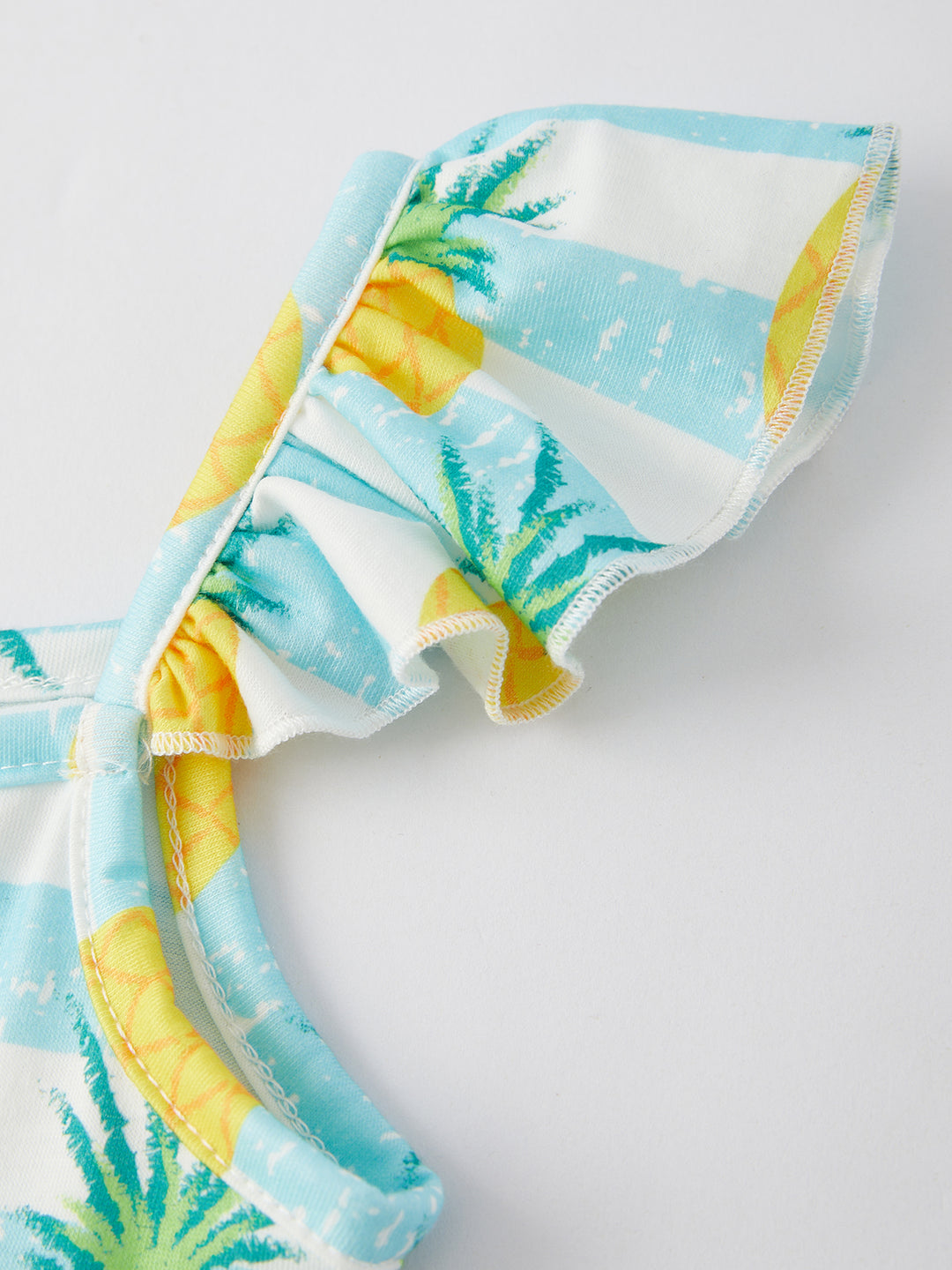 Girls Bleached Stripe Pineapple Dress