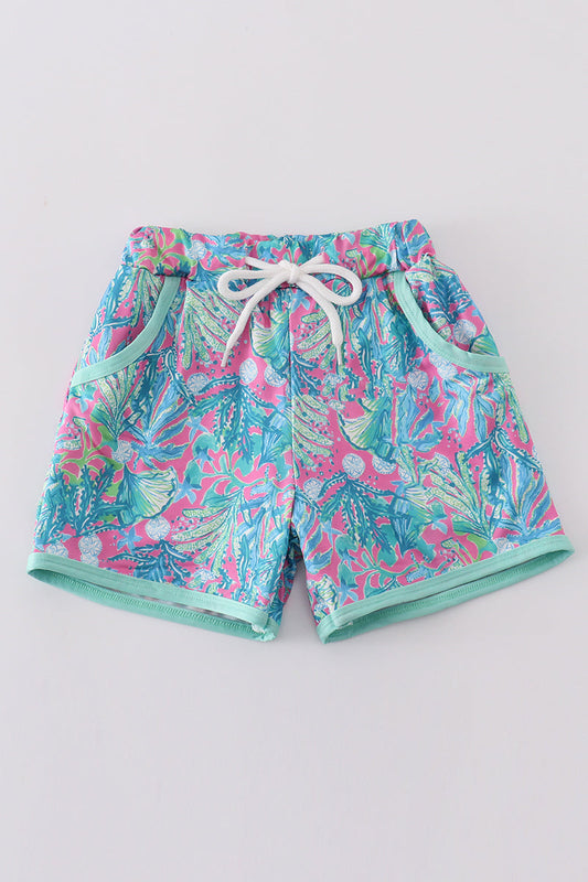 Abby & Evie
Green jungle bloom boy shorts