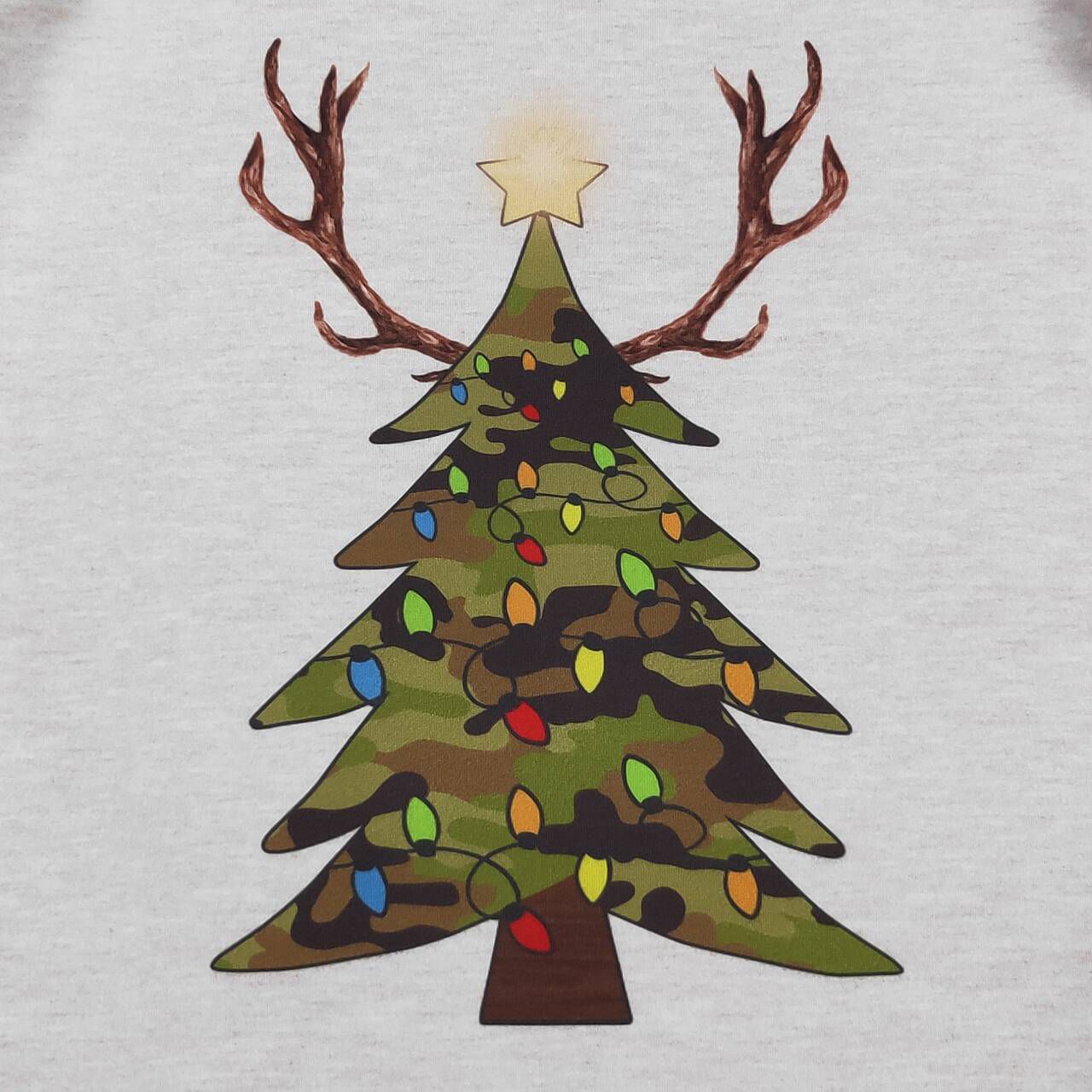 Antler Christmas Tree Raglan