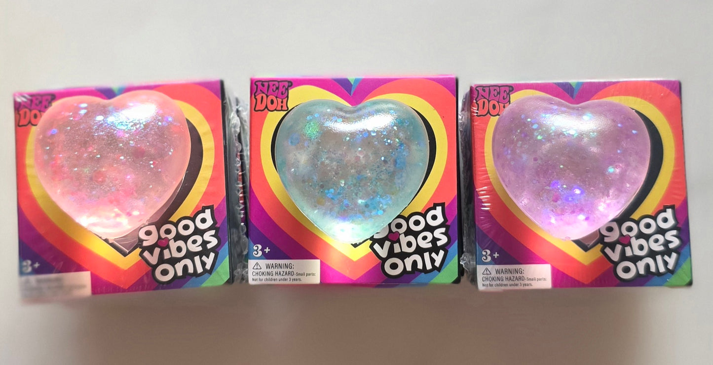 Good Vibes Heart Squishy Assorted Colors