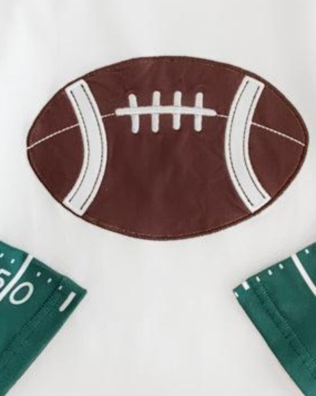 White Football Long Sleeve T-Shirt