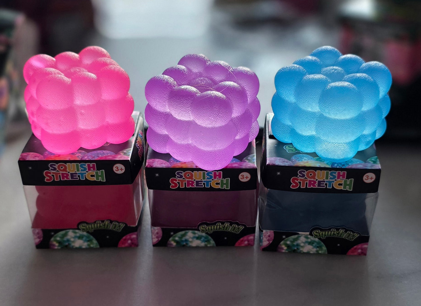Textured Squish Cube Assorted Colors