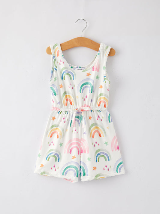 Rainbow Milk Silk Romper