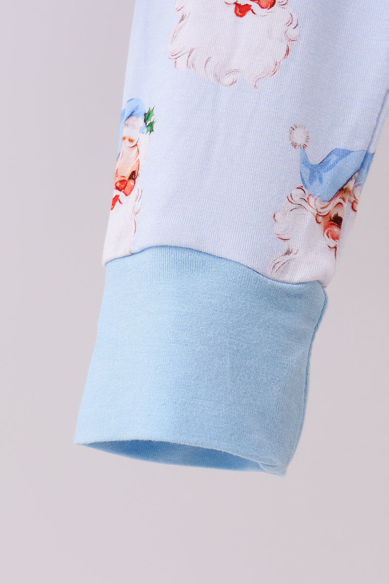 Abby & Evie
Blue santa bamboo pajama set