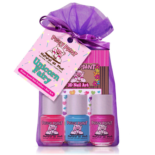 Piggy Paint

Unicorn Fairy Gift Set - Kids Non-toxic Nail Polish