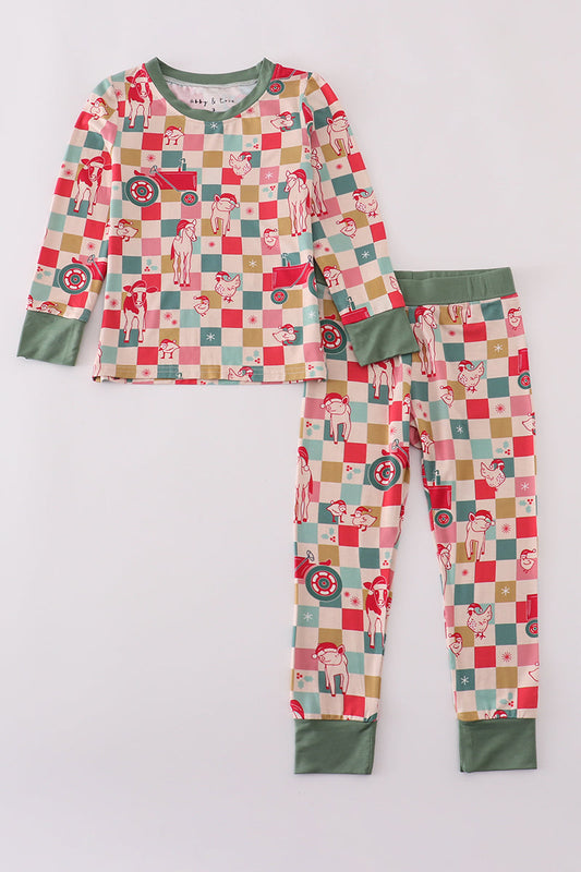 Abby & Evie
Checkered bamboo 2pc pajamas set