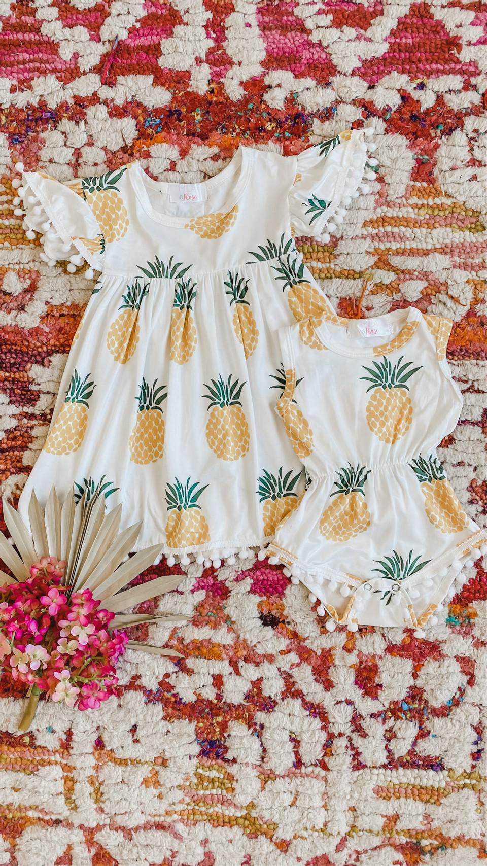 Pineapple Pom Pom Dress