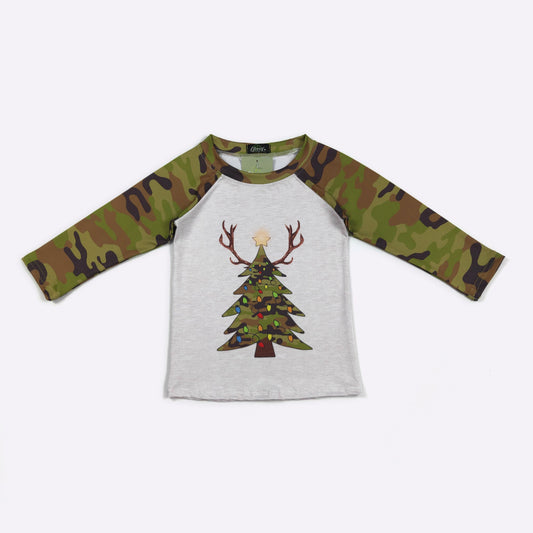 Antler Christmas Tree Raglan