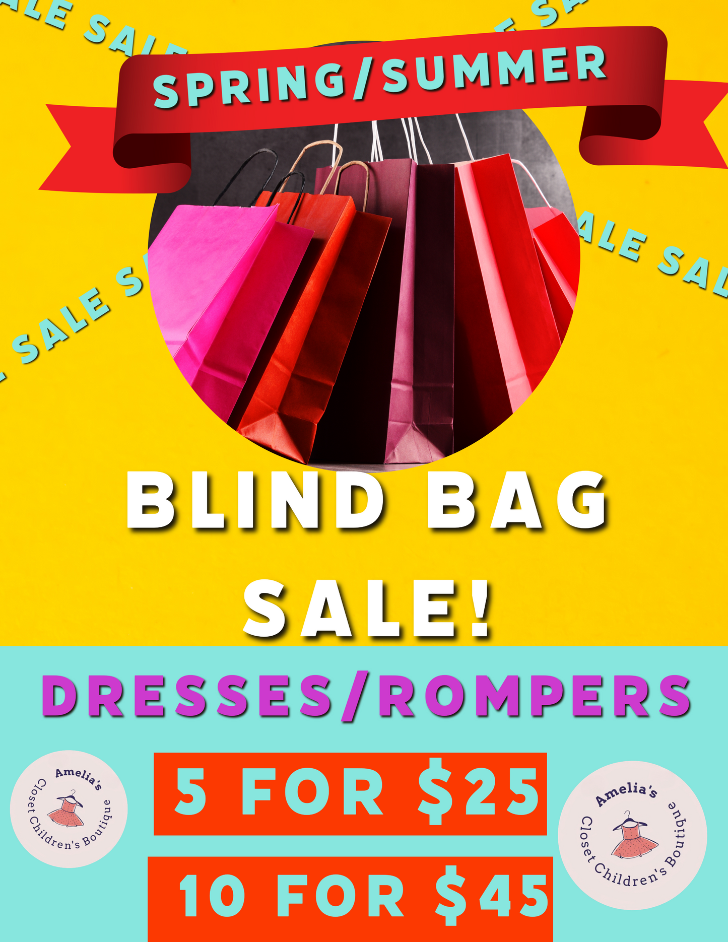5Pack - Spring/Summer Dress/Romper Blind Bag